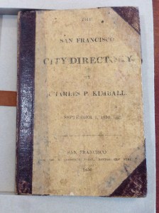 Photos taken by permission of the Society of California Pioneers.