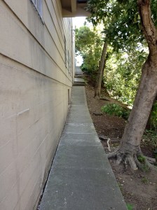 The west block of Macondray, from Jones Street.