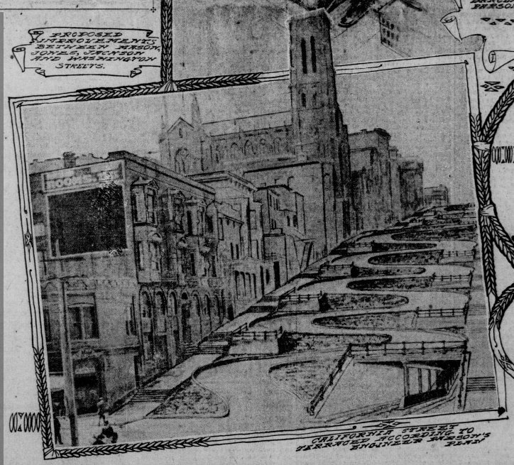 California Street Wiggle - 1905 plan