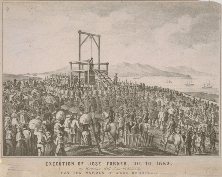 Execution of Jose Forner - Russian Hill - 1852