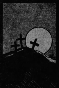 From article on Russian Hill, December 1912, S. F. Call, showing the three crosses mentioned in the 1857 Daily Alta article. [Cropped from original]