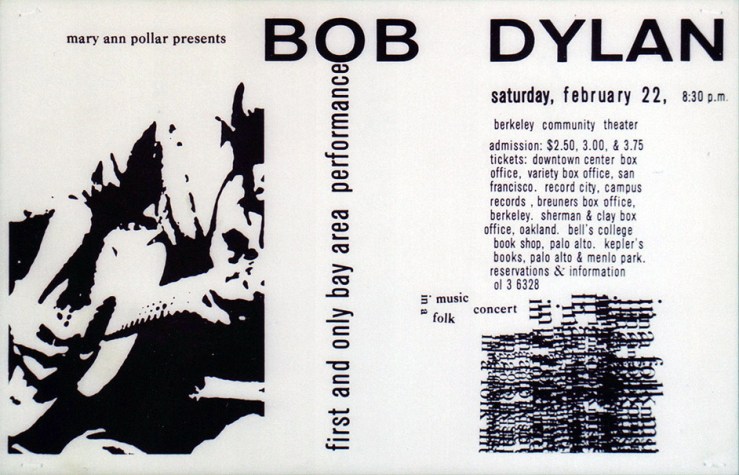 02-22-1964-Bob-Dylan-Concert-Poster