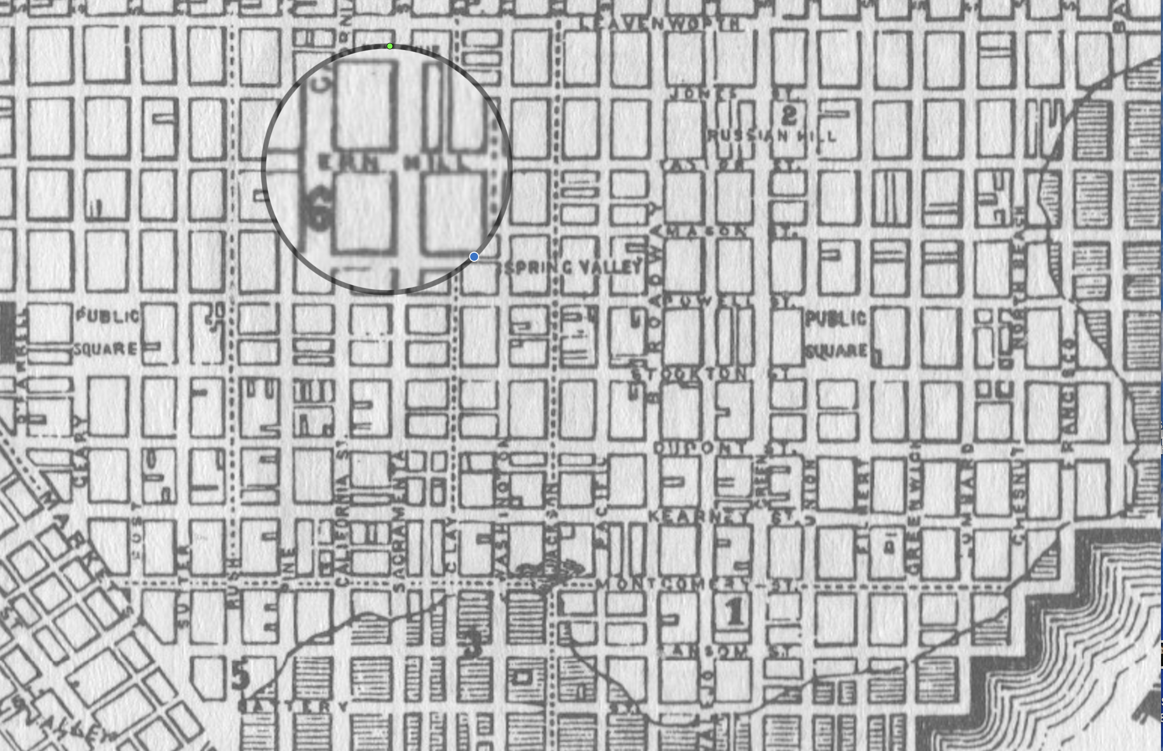 San Francisco Walking Tours - Fern Hill - Map